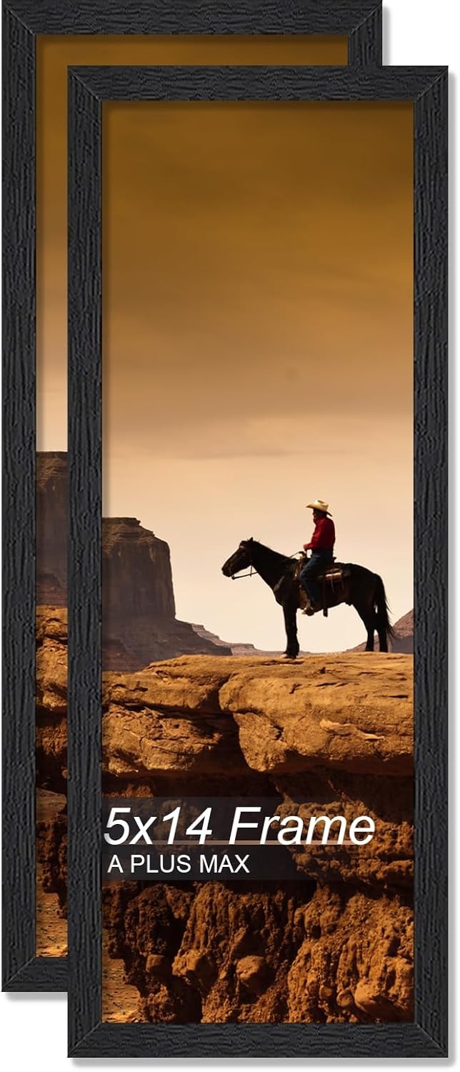 12×24 Picture Frame Black Engineered Wood Frame 12 x 24 Inch Picture Poster