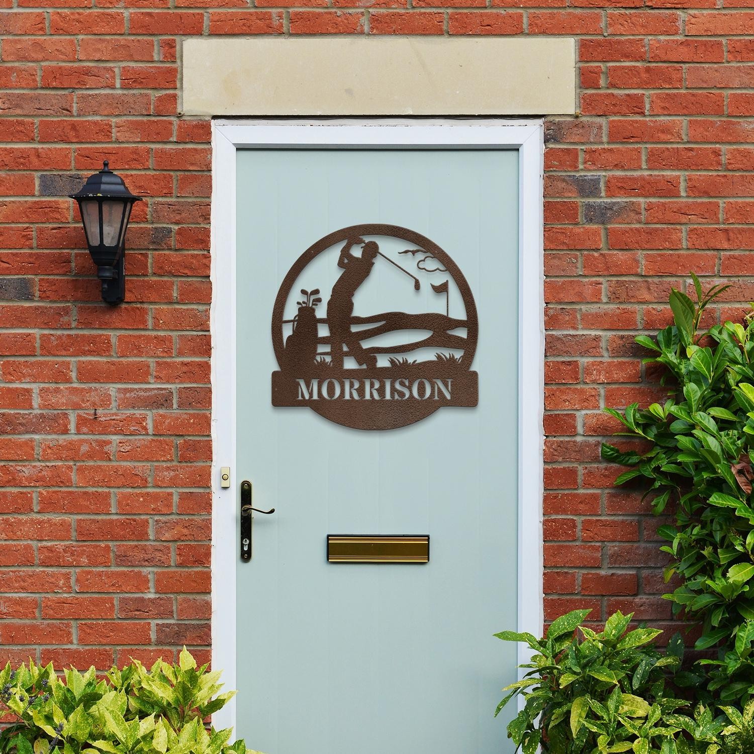 Personalized Golf Name Sign: Metal Outdoor Sports Decor