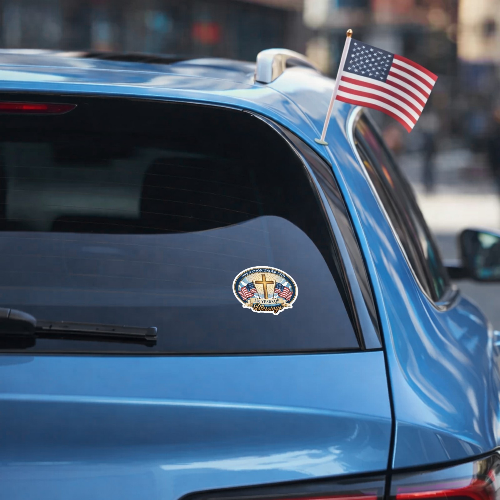America Birthday 250th Anniversary Decal The Independence of USA Sticker Size 3″