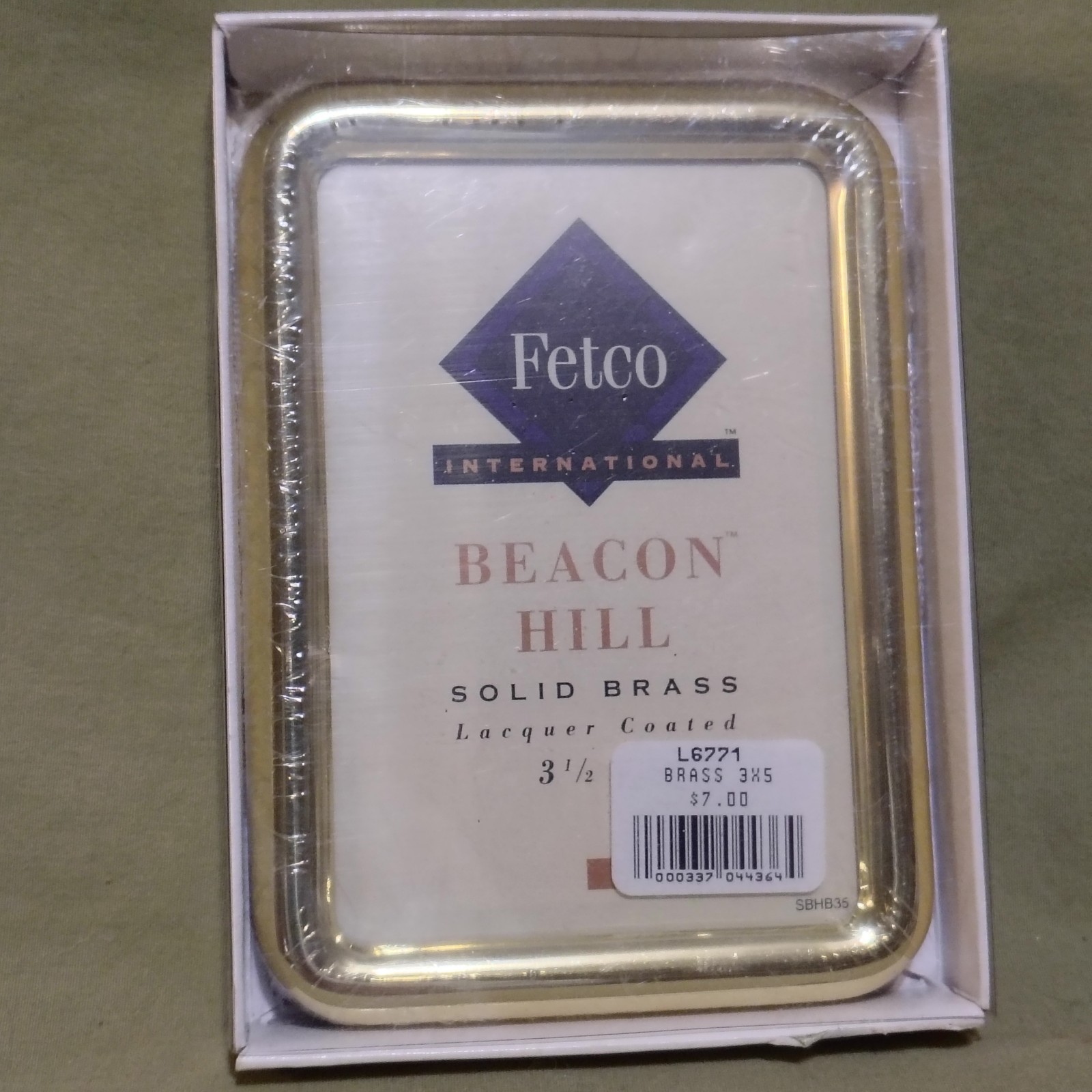 Fetco International Beacon Hill Solid Brass NEW Lacquer Coated 3.5″ x 5.5 Tall