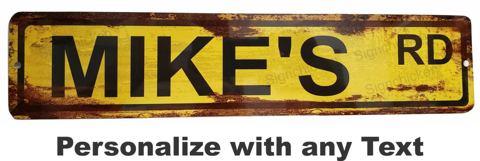 Custom Personalized Street Signs, garage sign, road sign, RUSTY VINTAGE LOOK new