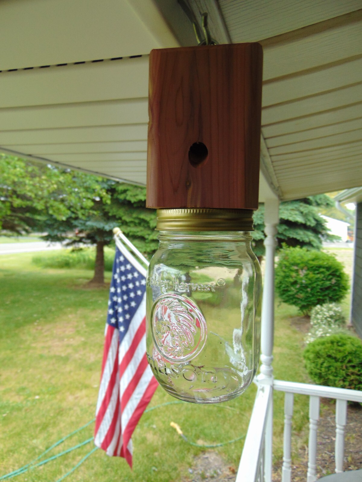2 Red Cedar Carpenter Bee-bore traps FREE SHIPPING 100% Made in America