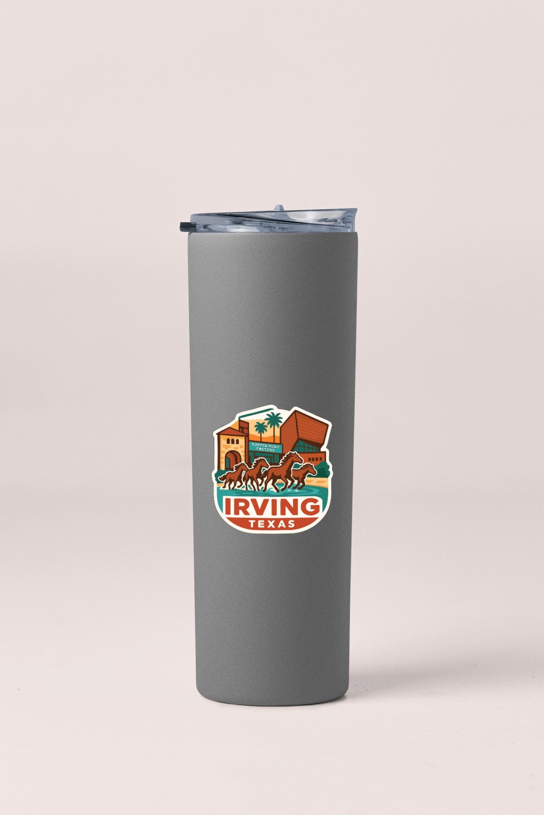 Irving Texas Sticker Decal Vinyl Die-Cut City Skyline Landmark Design