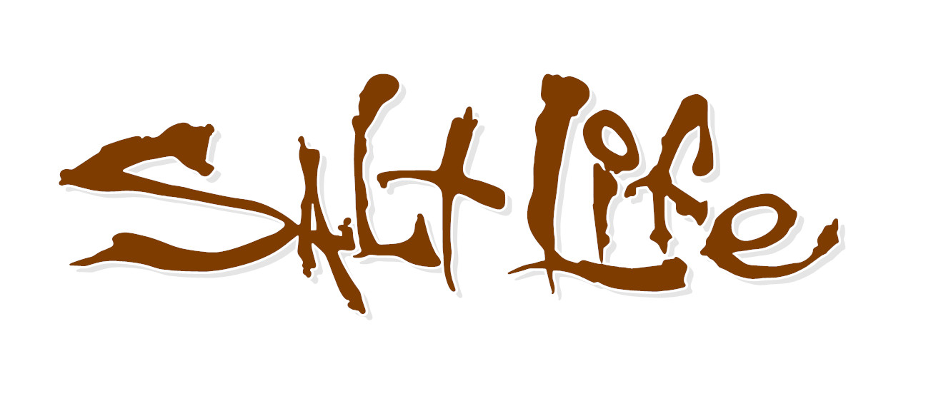 Salt Life Signature – CHOOSE Size & Color – Vinyl Decal Sticker – FREE S/H