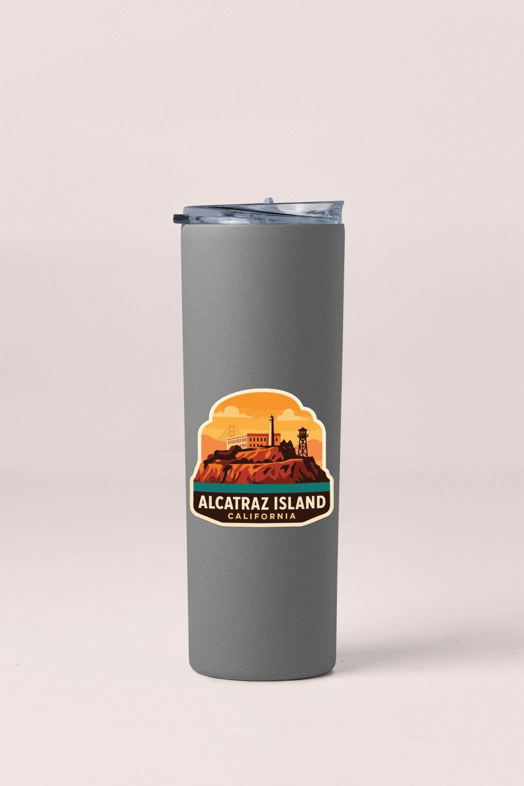 Alcatraz Island California Sticker Decal Vinyl Die-Cut Symbolic Landmark Design