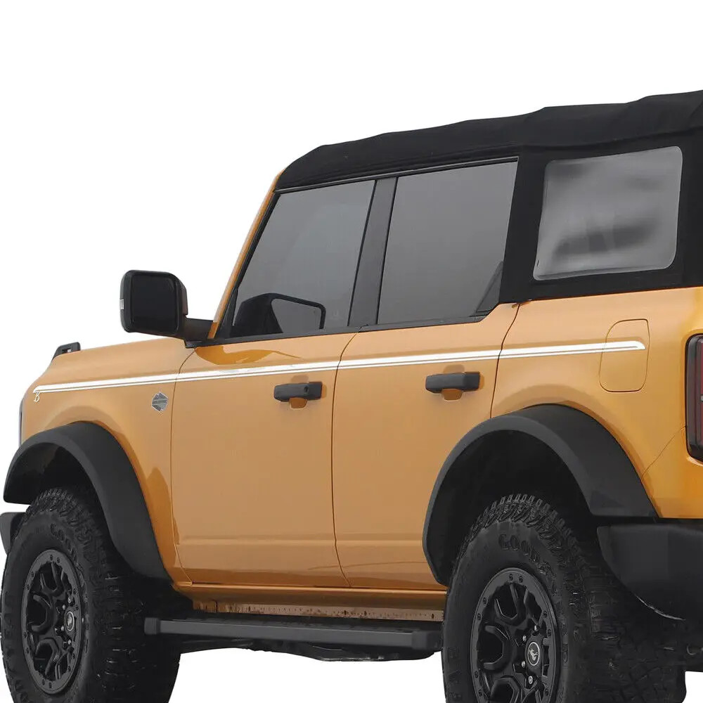 Aftermarket Upper Door Side Line Stripe Decal for Ford Bronco 2/4-Door (2021–202