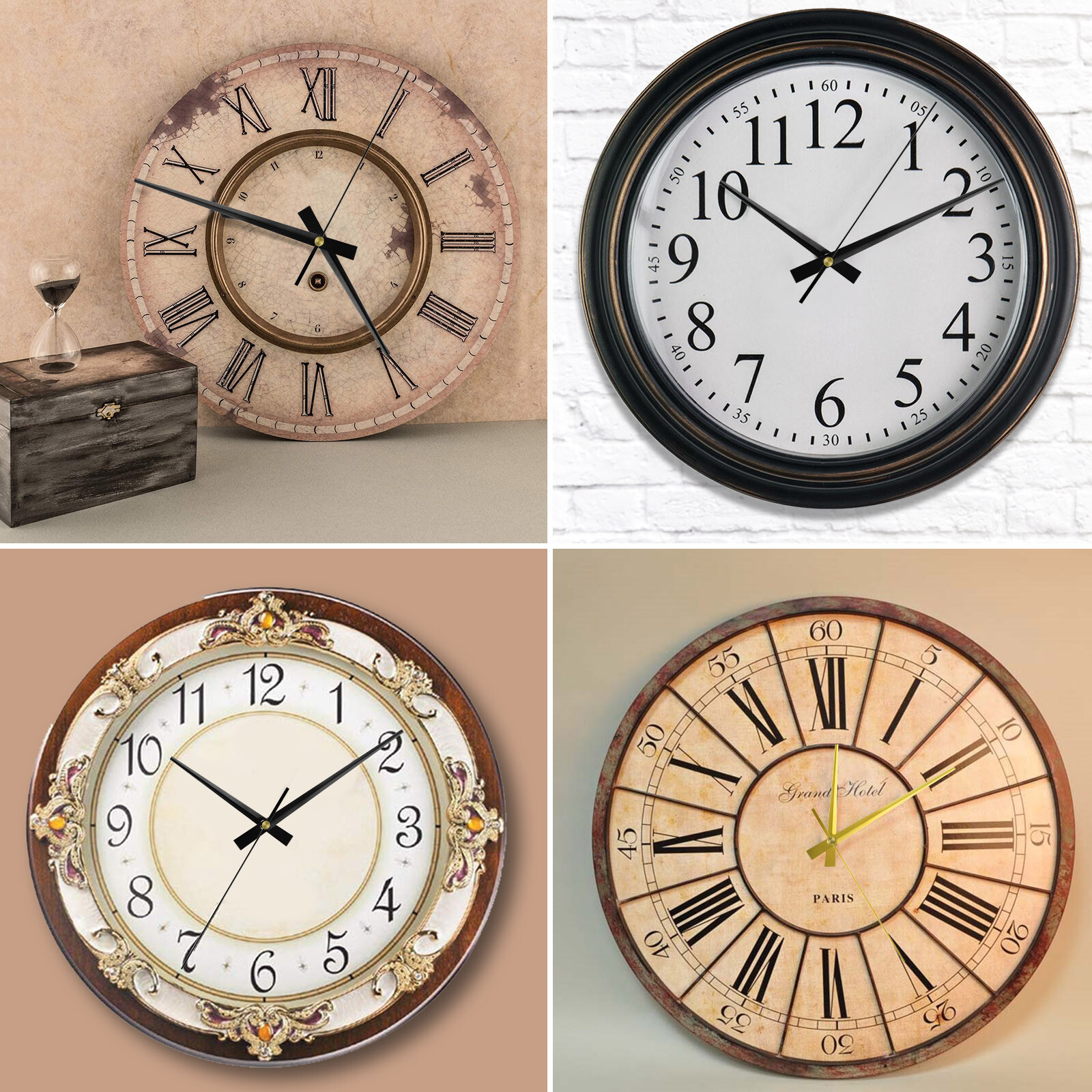3PCS DIY Wall Quartz Clock Movement Mechanism Replacement Repair Parts Hands Kit