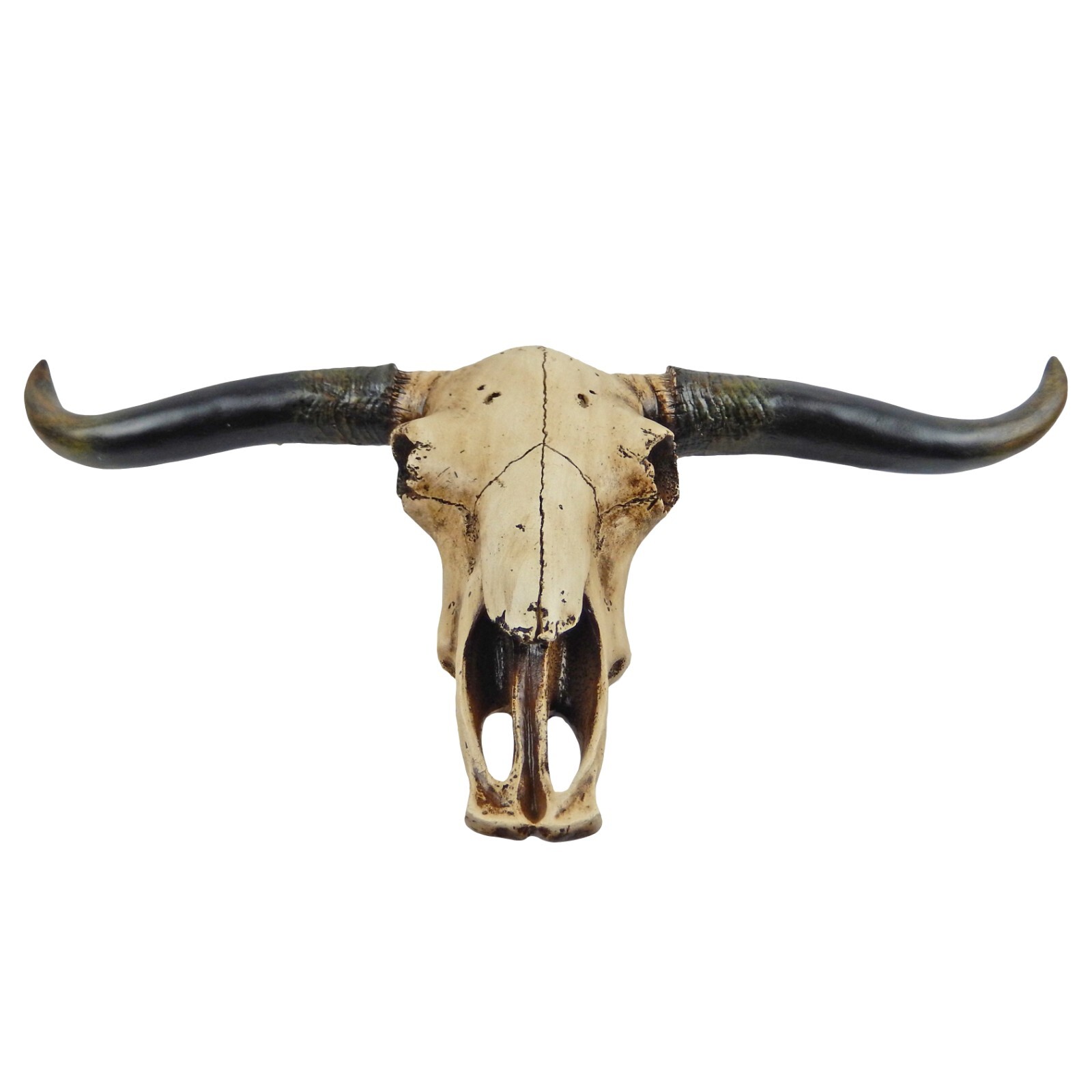 Southwestern Faux Texas Longhorn Skull Steer Rustic Cabin Ranch Decor 20 1/4″