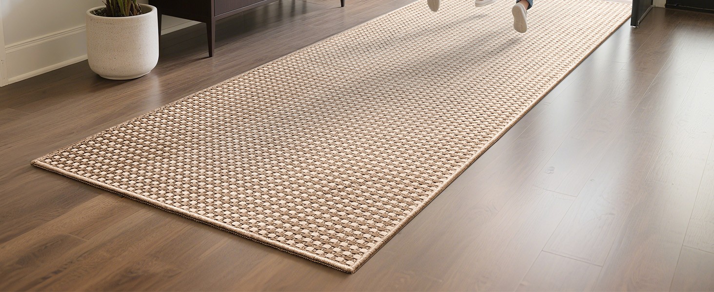 2×8 ft Hallway Runner Rug Extra Long Boho Woven Kitchen Runner Rugs Mat Non Slip