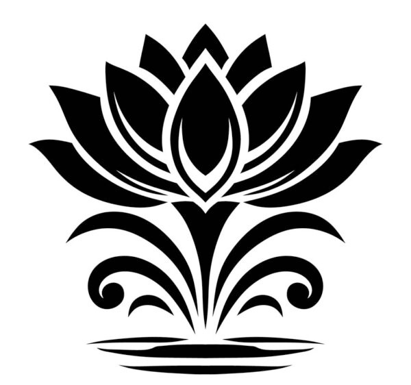 Lotus Blossom flower vinyl sticker decal – many sizes / colors available