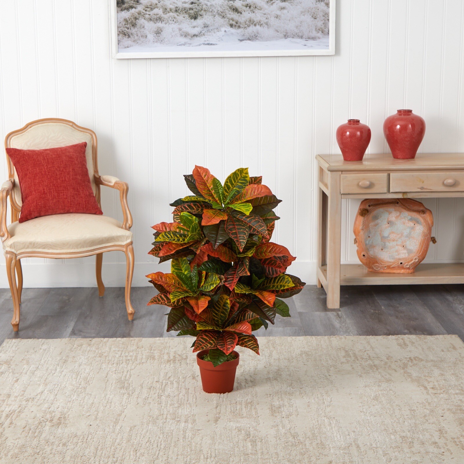 39” Croton Artificial Plant (Real Touch) Home Office Decor. Retail $104