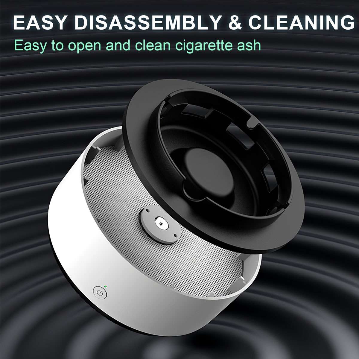 2 in 1 Smokeless Ashtray Air Purifier Multifunctional Smokeless Negative Ions US