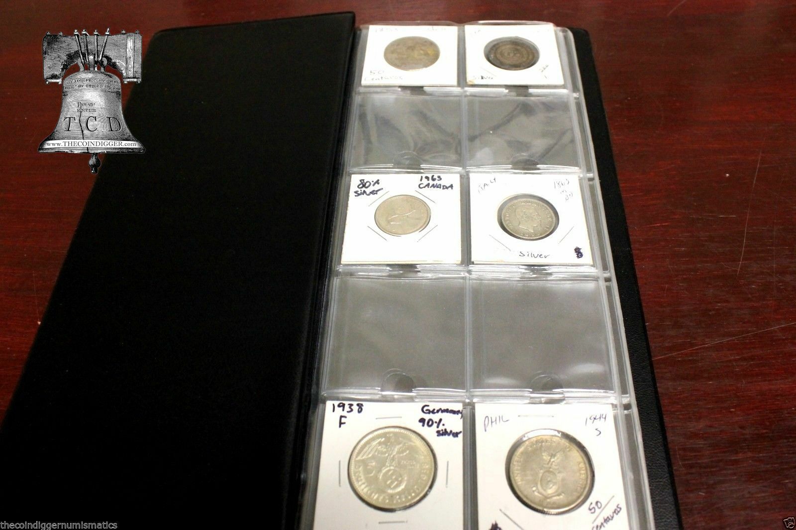 Whitman Coin Holder 2×2 Album 12 24 60 80 Pocket Wallet Storage Book of CHOICE