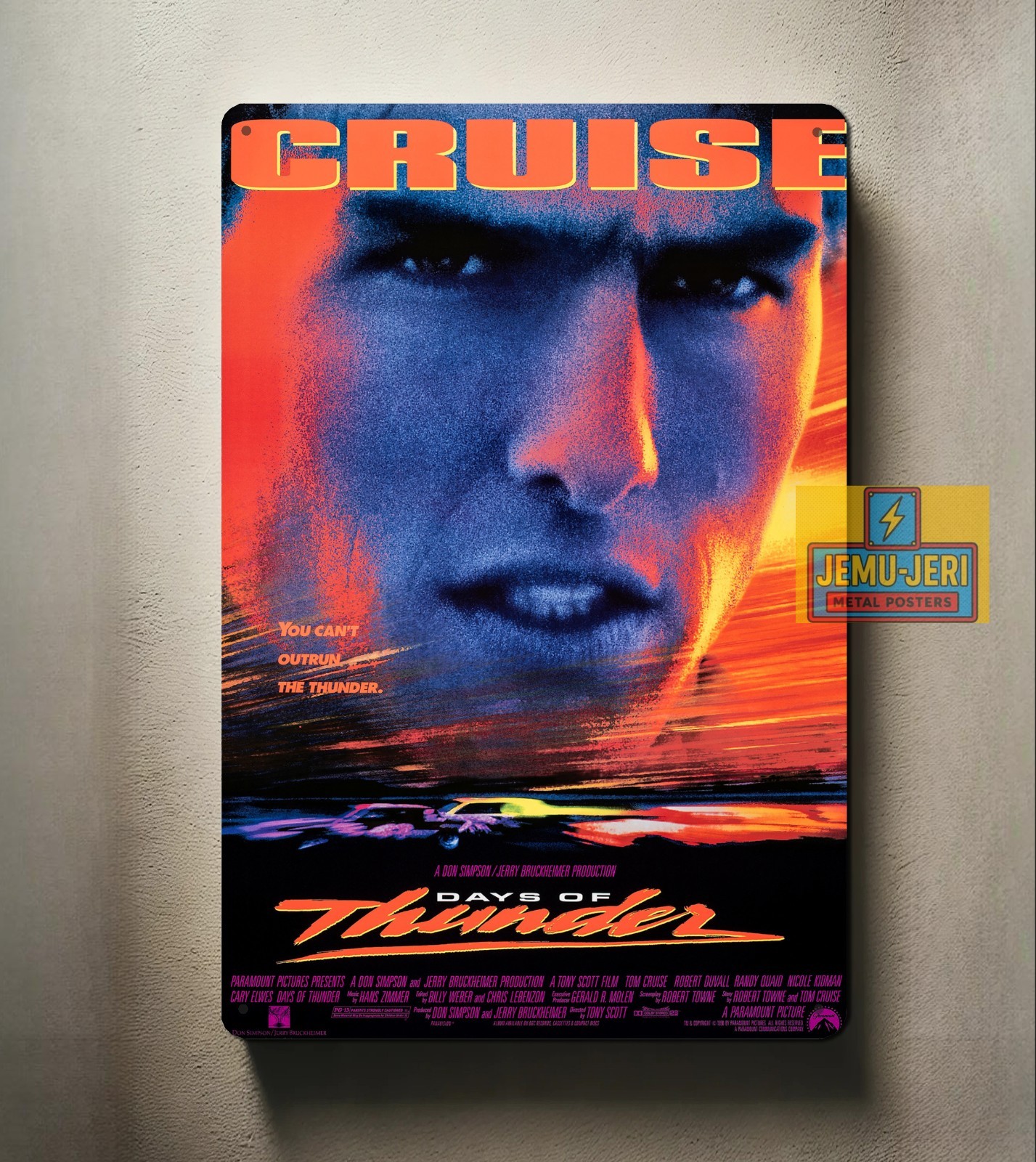 Days of Thunder – Tom Cruise Movie Metal Poster -Collectable Sign- Size:20x30cm