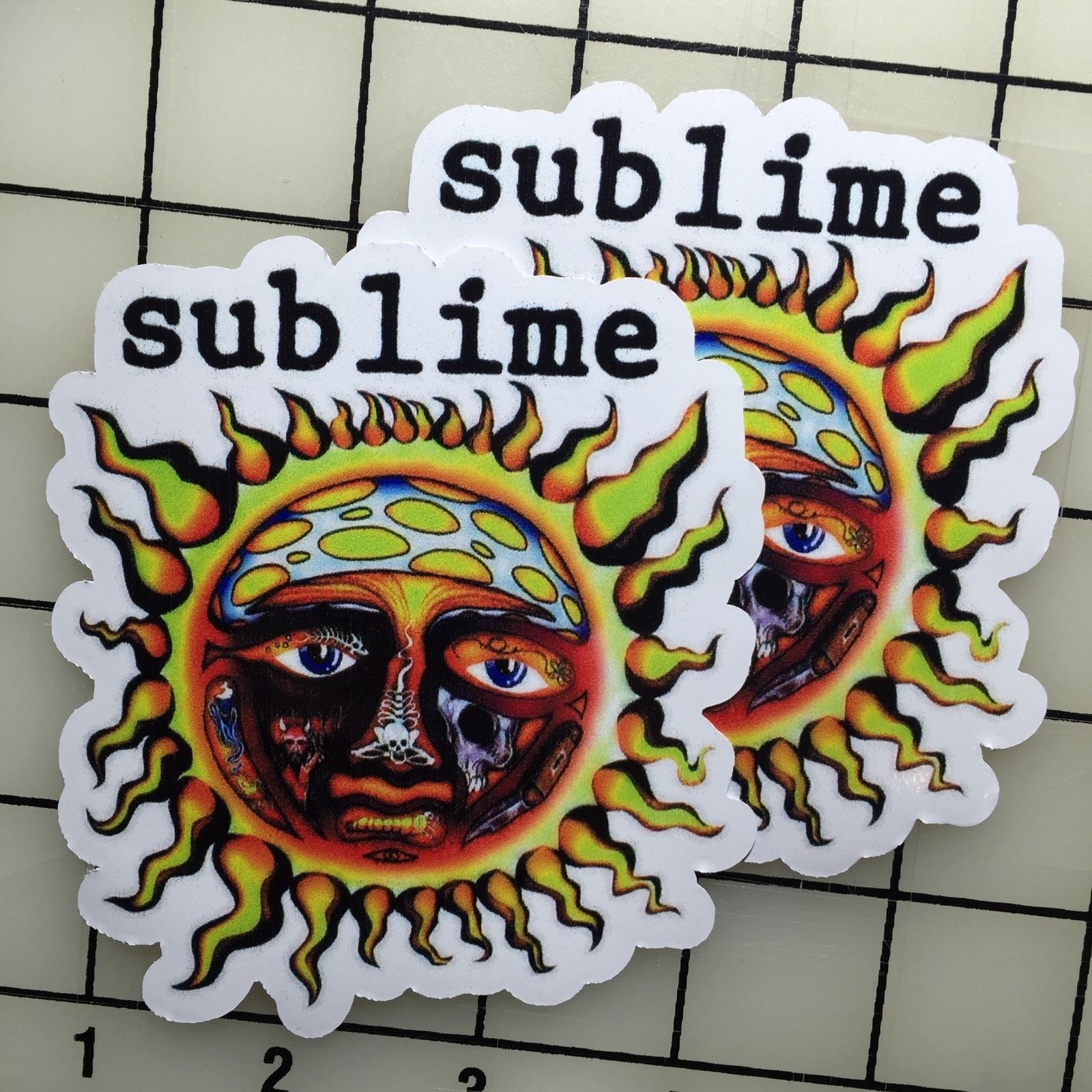 Sublime 4″ Wide Vinyl Decal Sticker BOGO