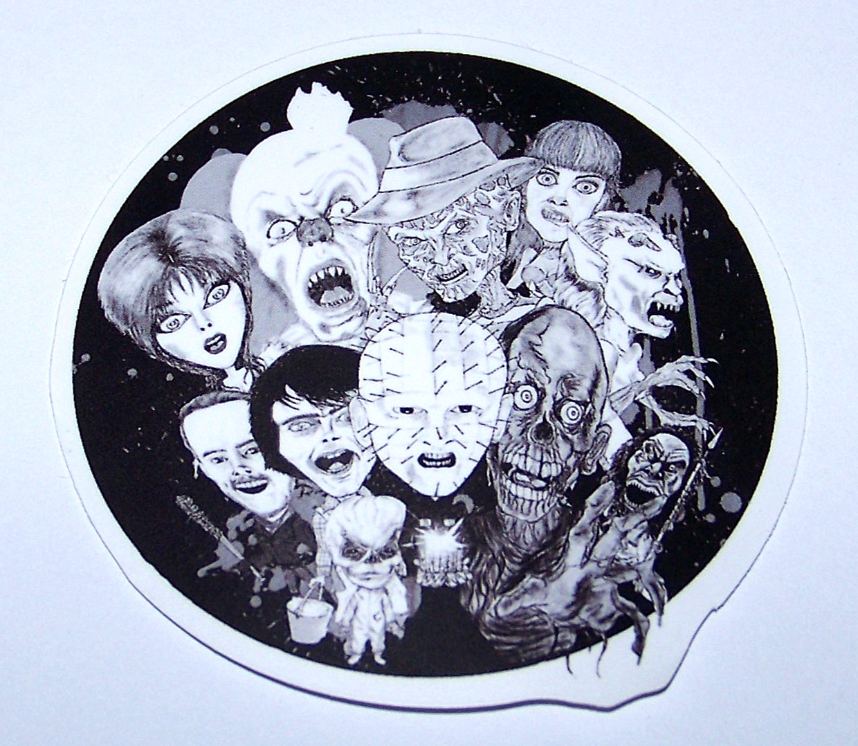 CLASSIC MONSTERS Cut Sticker Decal Movie Horror Film Freddy Pinhead Pennywise
