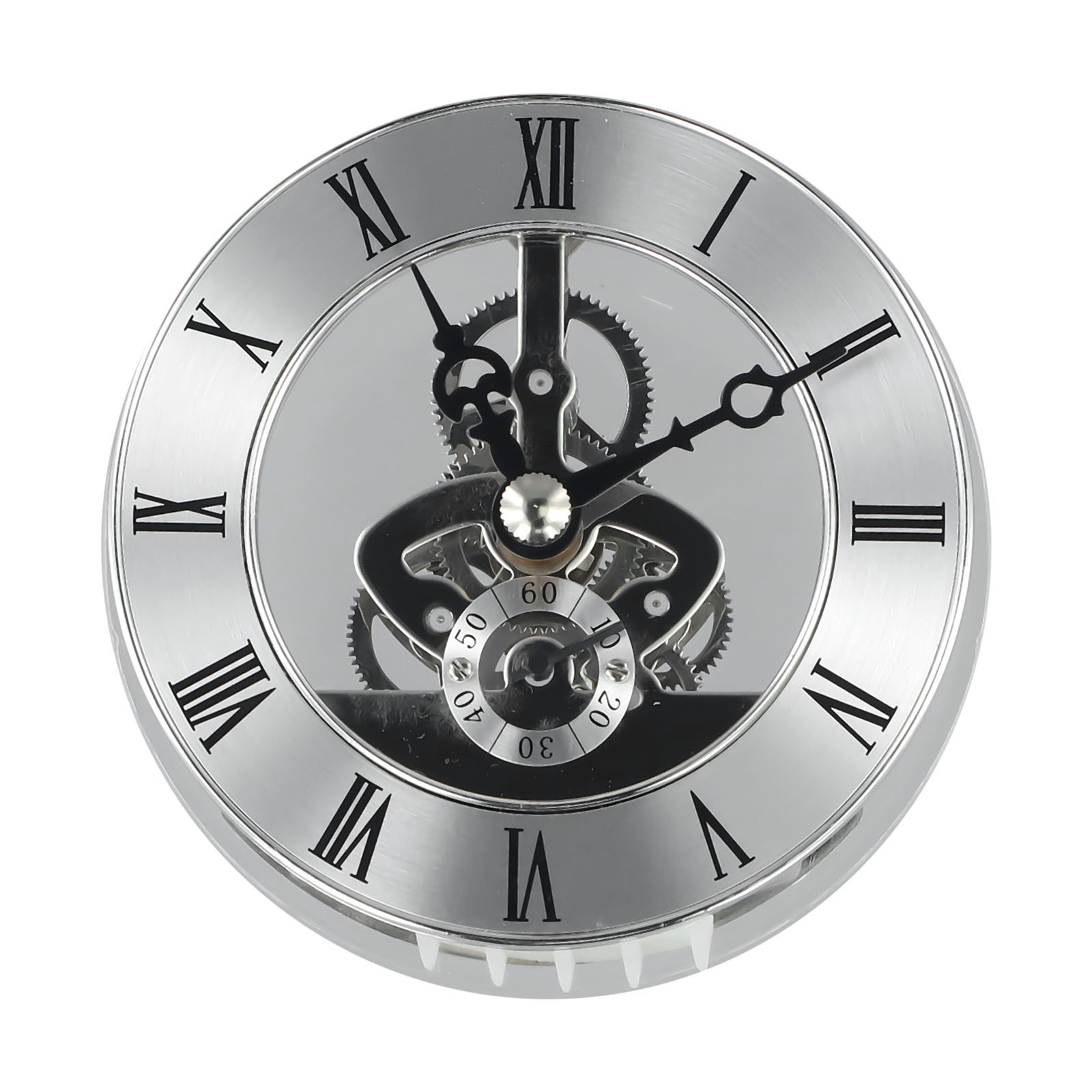 9) DIY Clock Repair Kit 86mm Roman Numeral Clock Insert Quartz Movement