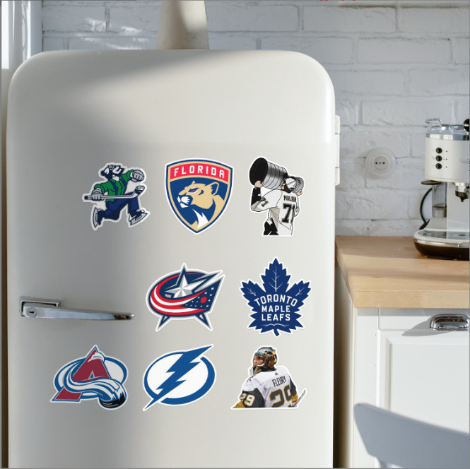 50 Pcs Stickers Hockey NHL Teams LOGO Fridge Luggage Skateboard Car Laptop Vinyl