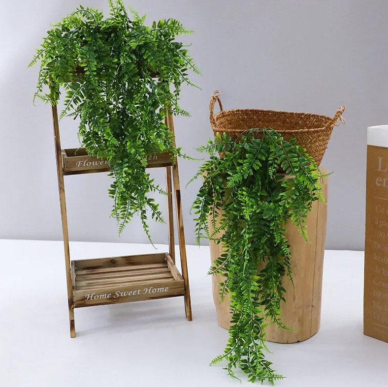 3pcs Green Artificial Hanging Vine Garland Fake Ivy Plant Decor Set – NEW