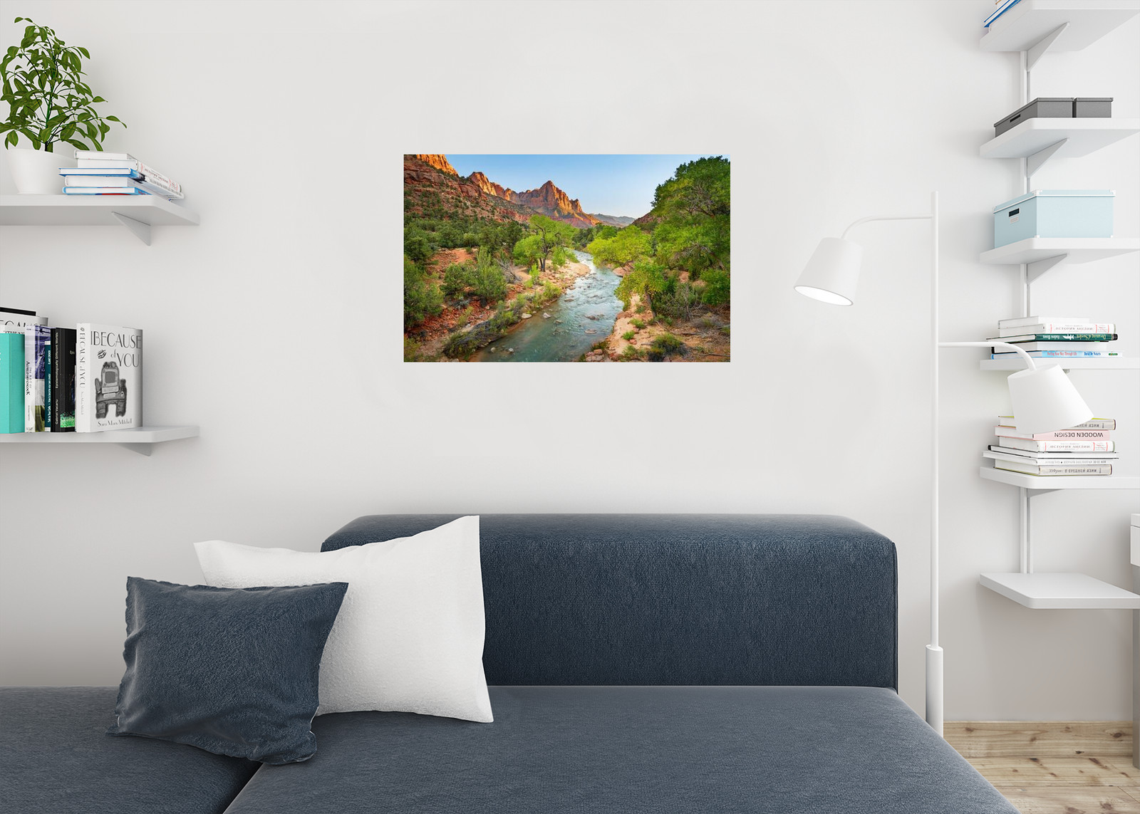 The Watchman at Sunset in Zion National Park Utah Photo Photograph Poster 36×24