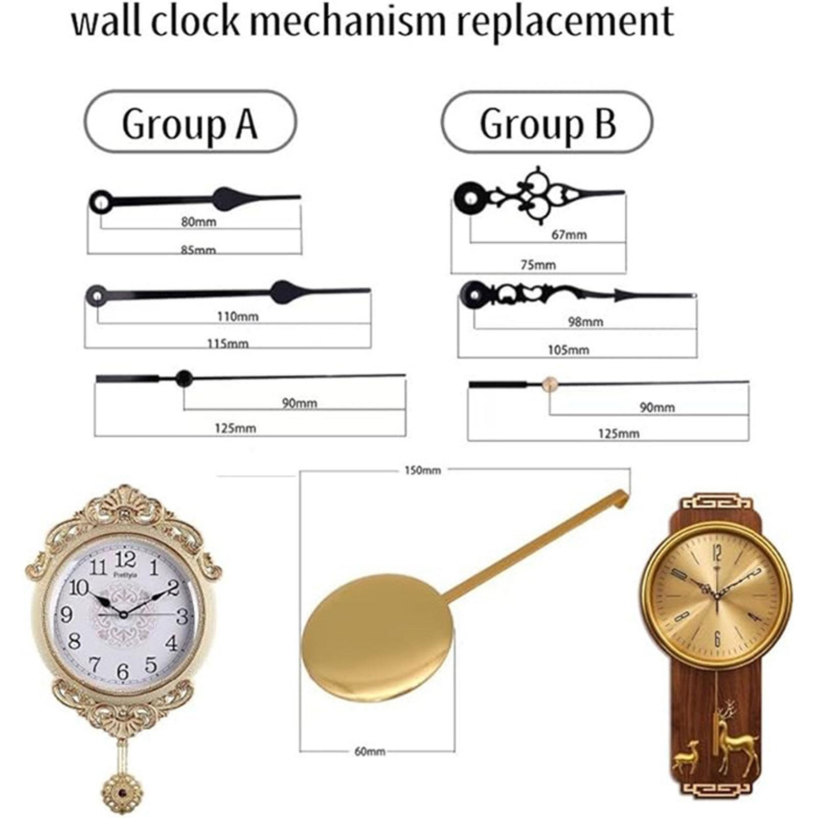 Pendulum Clock Movement Wall Clock Mechanism Part Direct Replace Professional