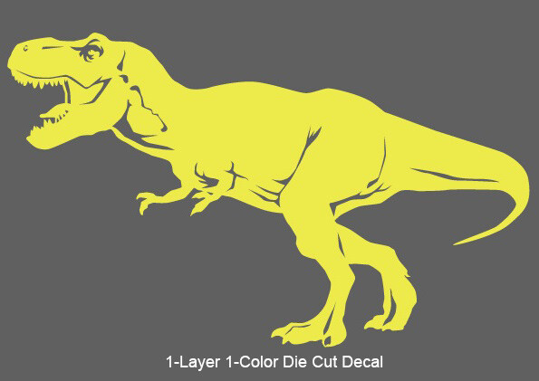 Dinosaur – Tyrannosaurus #2 Jurassic Period 4-21 in. Vinyl Outdoor Decal Sticker