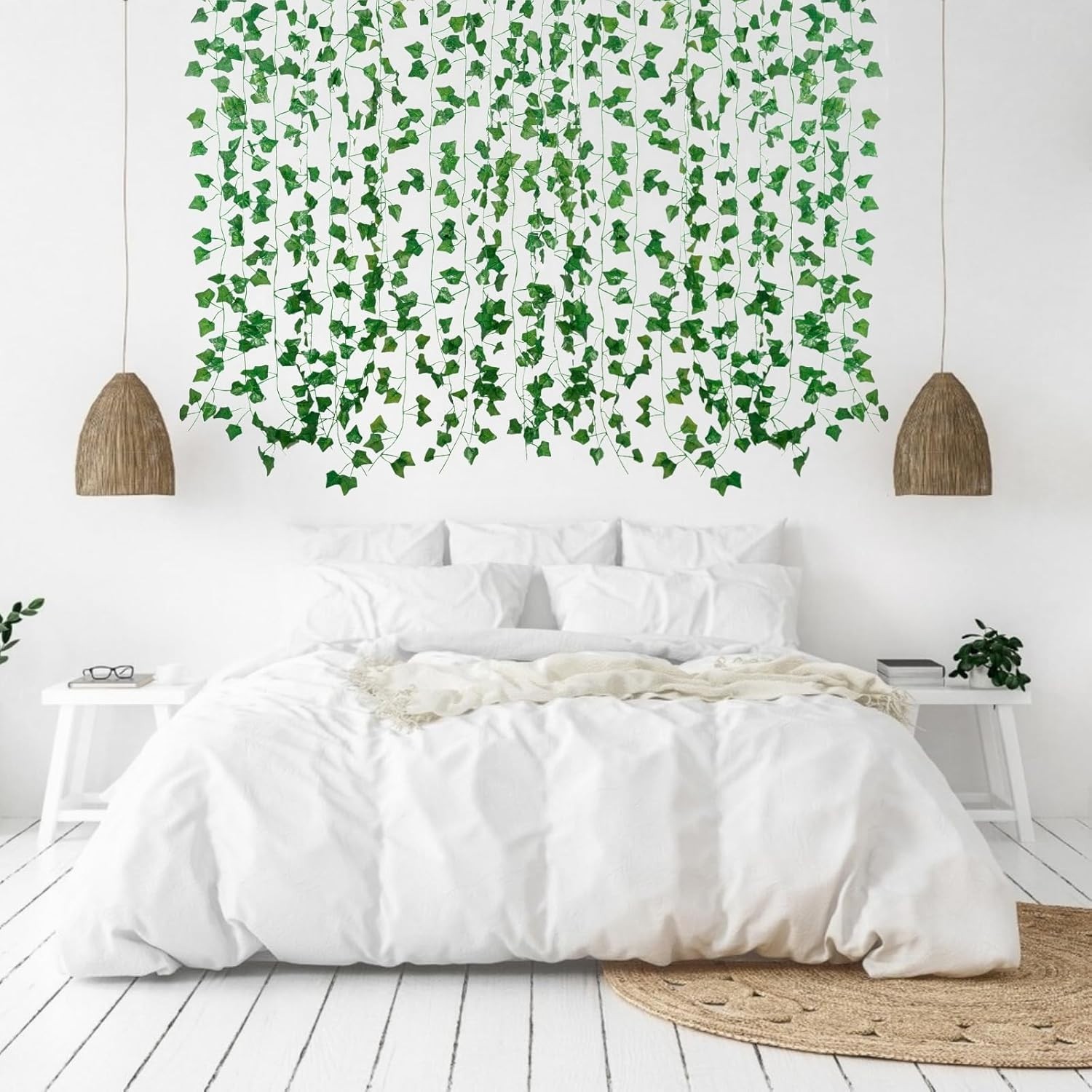 12 Pack Fake Ivy Vines – 84 Feet of Lifelike Hanging Greenery for All Occasions