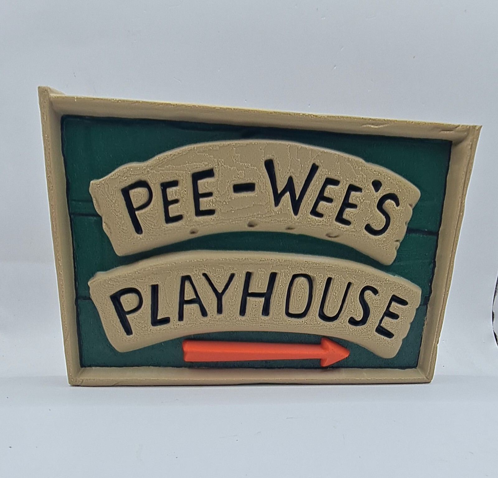 1980s TV Show Pee Wees Playhouse Sign Shelf Desk Art