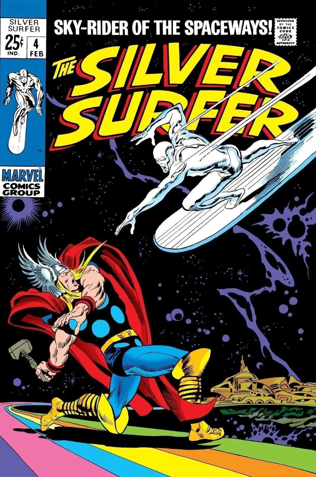 THE SILVER SURFER #4 COMIC BOOK COVER Poster print 11″x17″ home decor