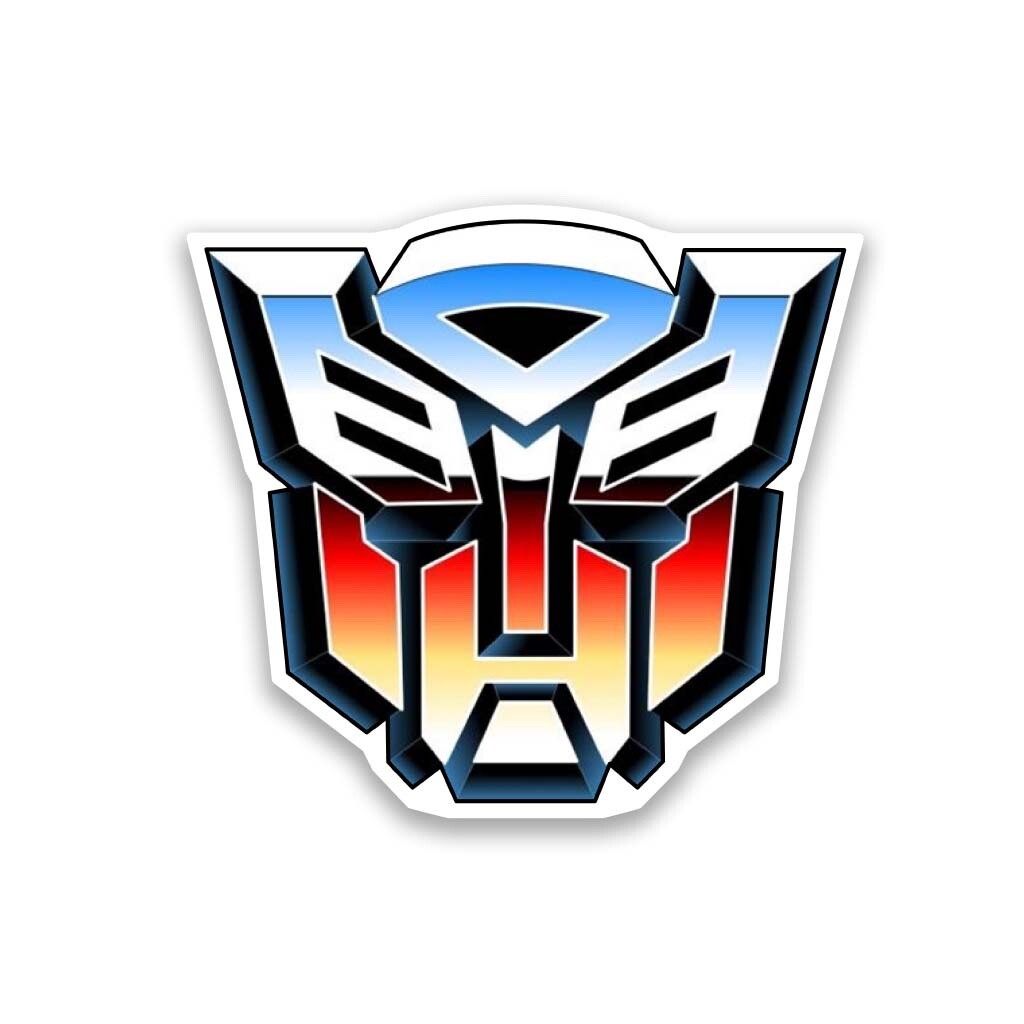 Transformers Vinyl Sticker 4″ Wide – Includes Two Stickers