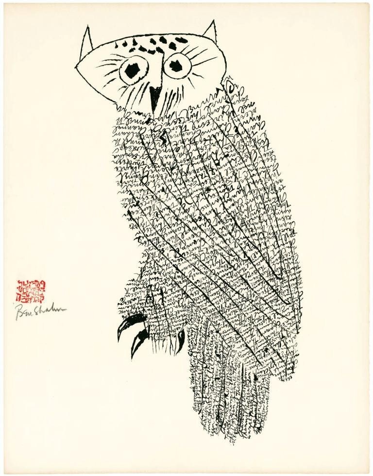 Owl No. 1 : Ben Shahn : Midcentury : Art Print