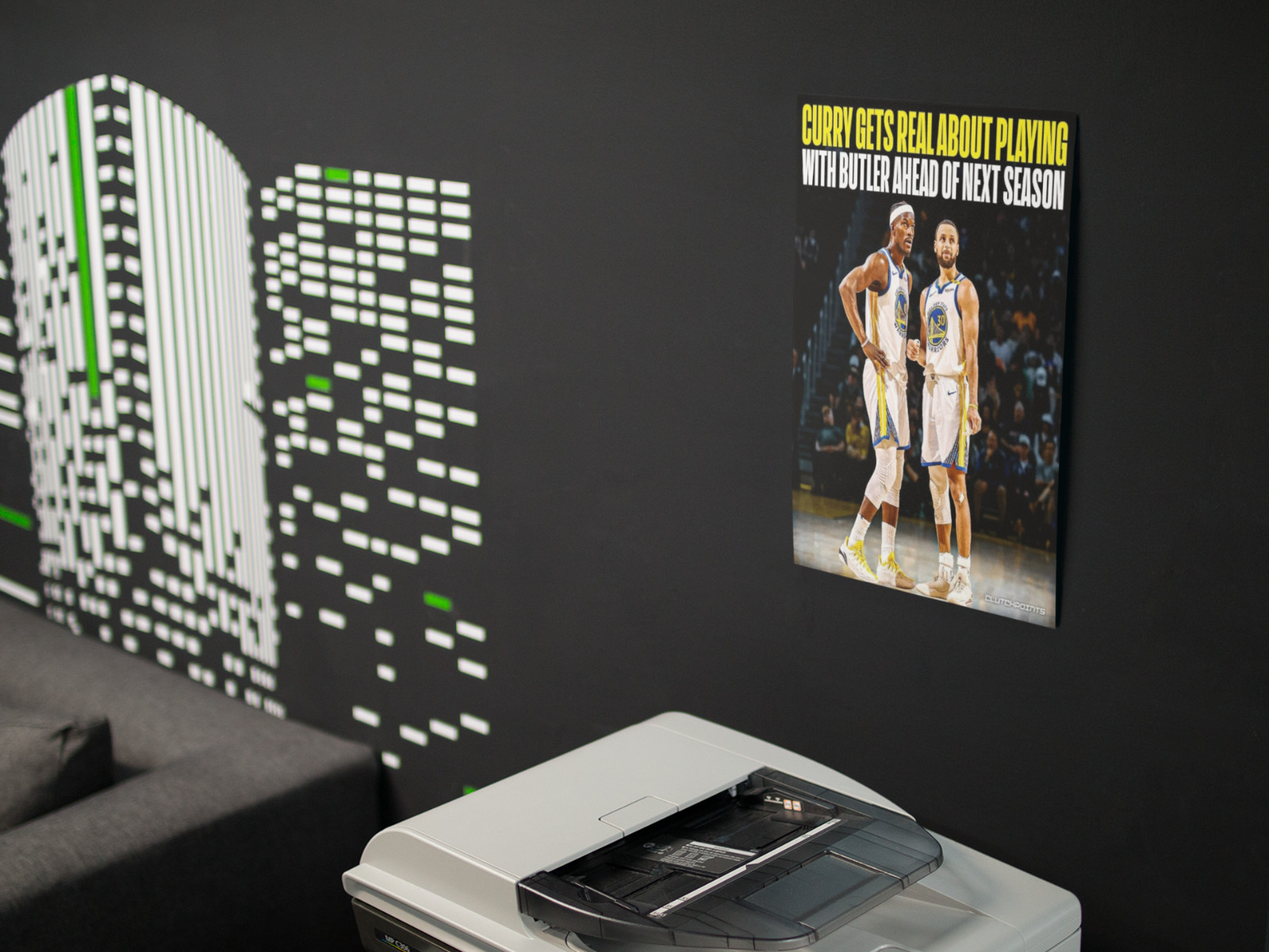 NBA Basketball Golden State Curry Wall Vinyl Decal Poster (Removable Adhesive)