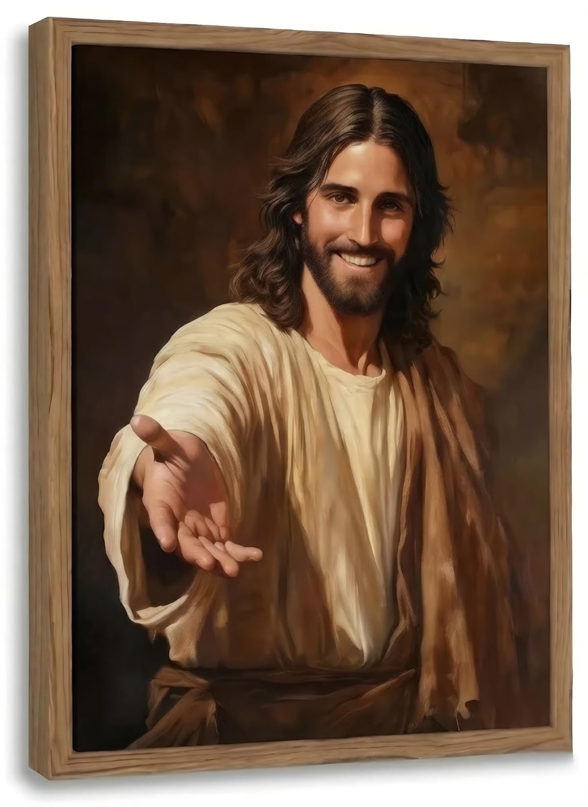 Framed Jesus Christ Wall Art Modern inspiring spiritual Religious Acrylic Pai…