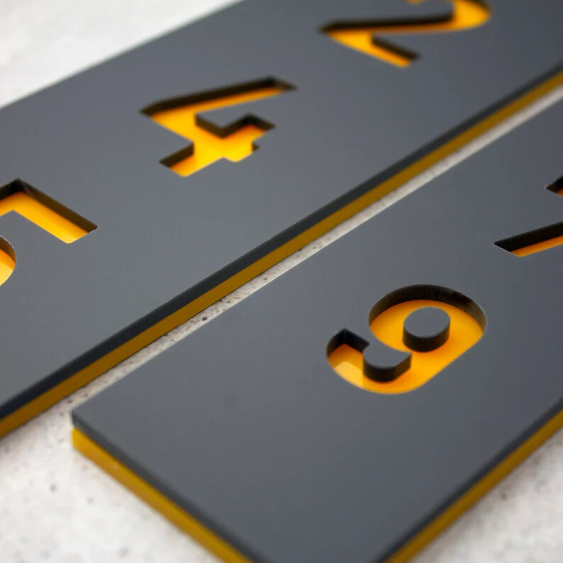 Door Sign House Numbers Laser Cut Custom House Numbers