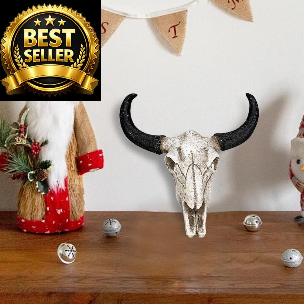 Bull Head Skull Wall Hanging Art Cow free size, As Picture Show