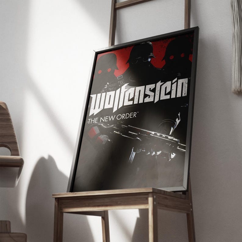 Wolfenstein Poster – Gaming Poster – Video Game Wall Art – Wall Art, Room Decor