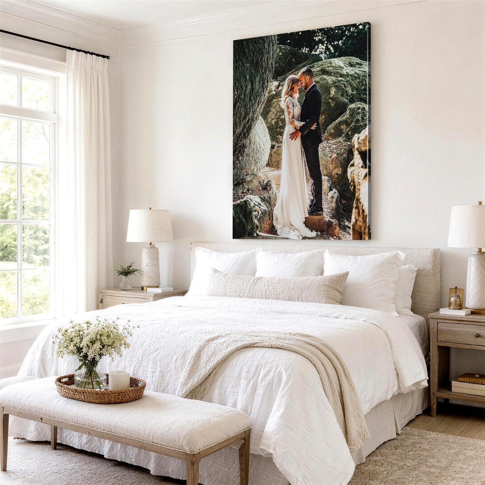Personalized Custom Canvas Prints: Photo On Canvas (Framed Canvas, 8×8-24×36)