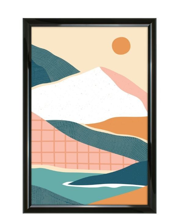 Mainstays 12×18 Rounded Black Poster Frame