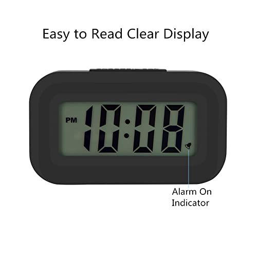 FAMICOZY Small Digital Travel Alarm Clock,Simple Operation,Easy to