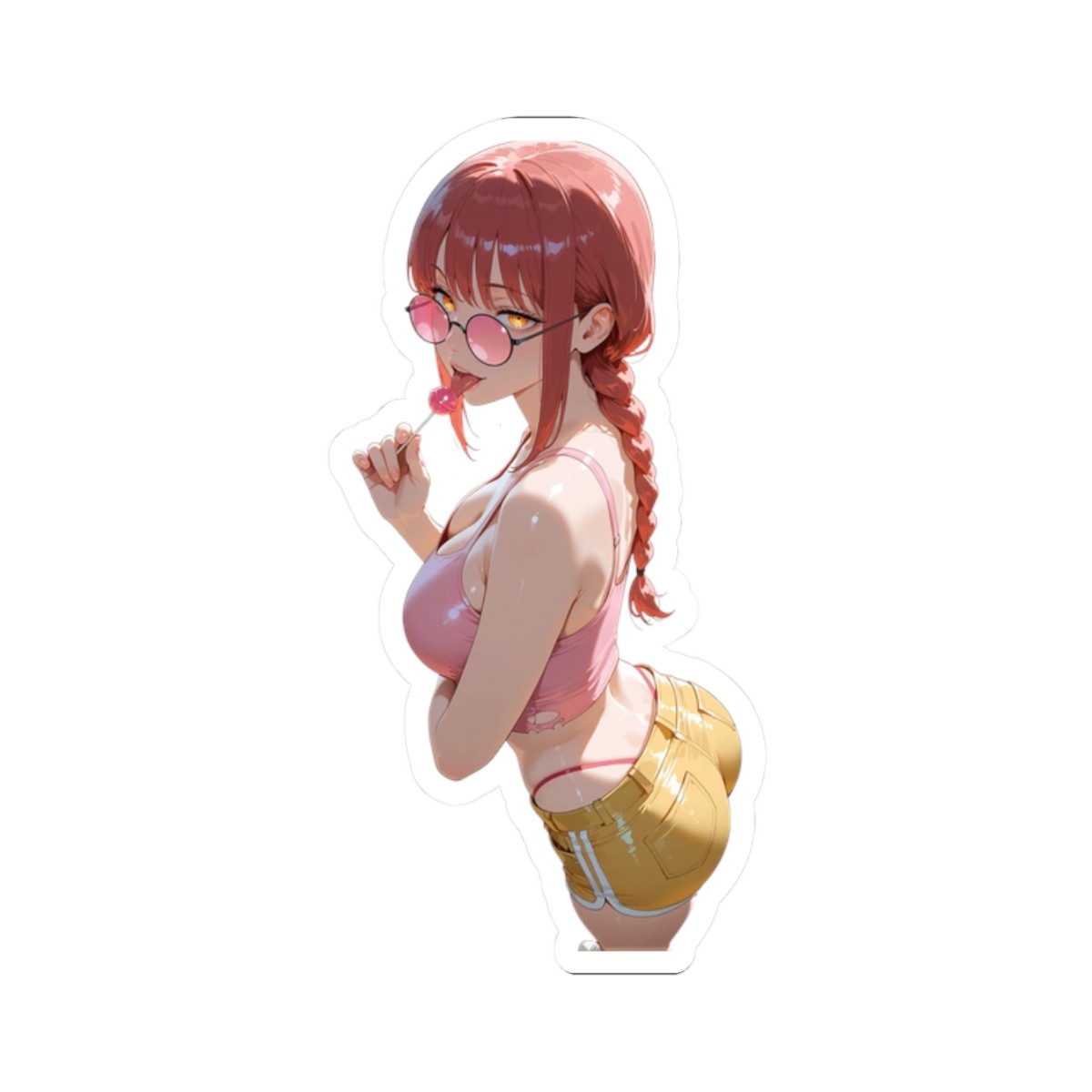 Cute Anime Girl Sticker | Cute Waifu Decal | $20 FreeShipping | Makima Chainsaw