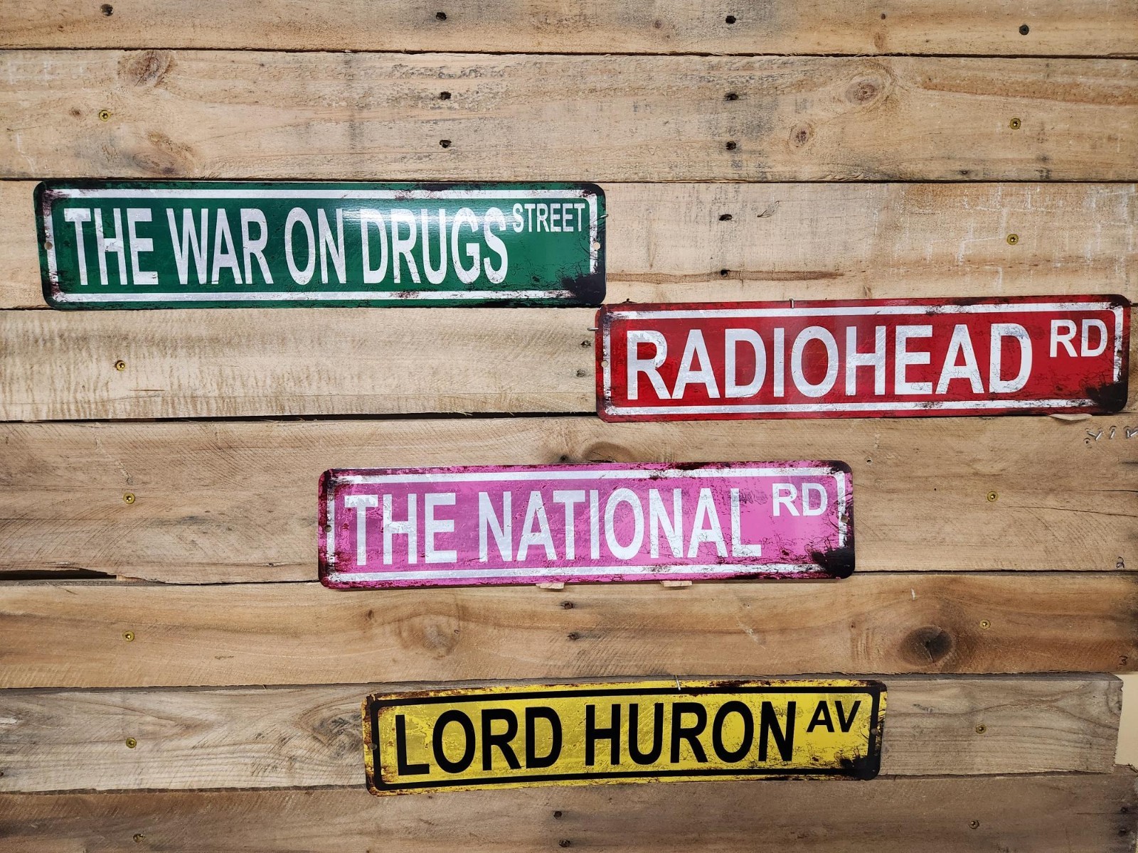Custom Personalized Street Signs, garage sign, road sign, RUSTY VINTAGE LOOK new