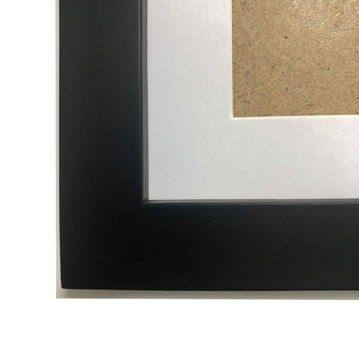 5X5 Picture Frames with 4X4 Opening Mat. 5X5 Black Square Photo Frame. Solid Woo