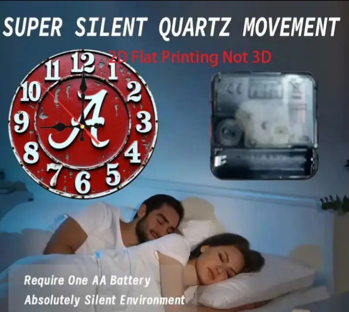 Alabama Crimson Tide Football Frameless Borderless Wall Clock Decor 10 IN Round