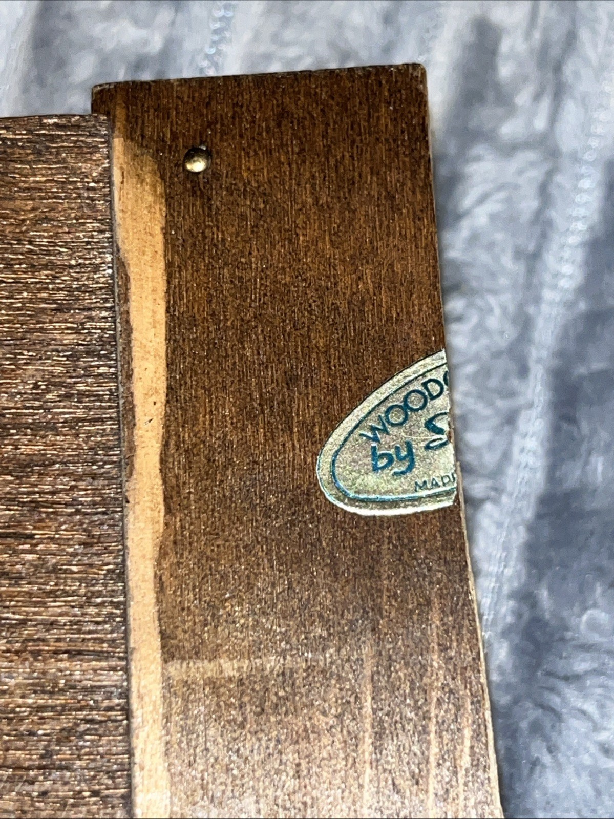 Vintage 80s Goodwood Wooden Strawberry Mail Organizer Key Holder Wall 3 Tie
