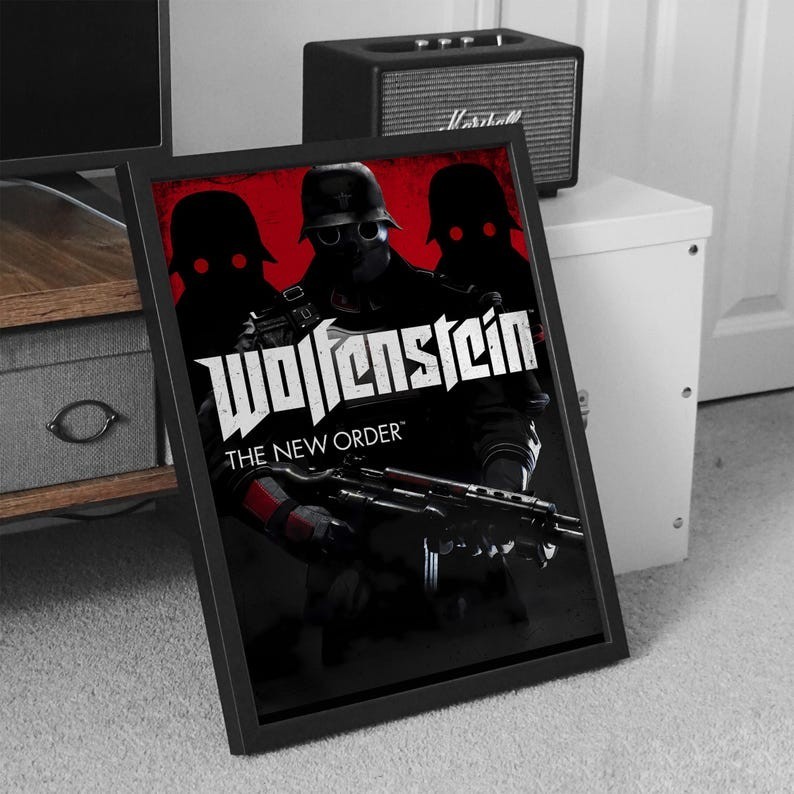 Wolfenstein Poster – Gaming Poster – Video Game Wall Art – Wall Art, Room Decor