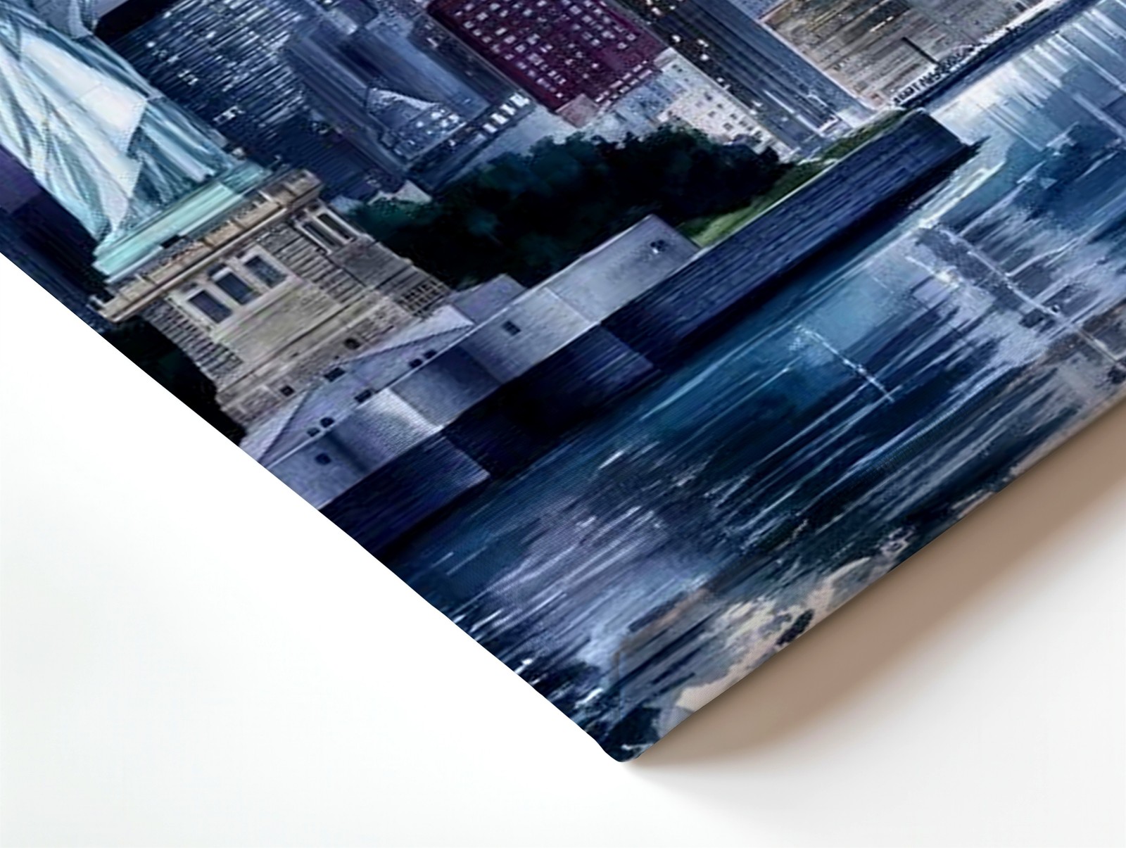 Wall Art New York City Skyline Statue of Liberty Nightscape Canvas Print Decor