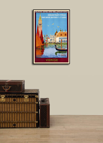 1921 Travel Poster – Venise – Venice Italy Vintage Style Travel Poster – 24×36