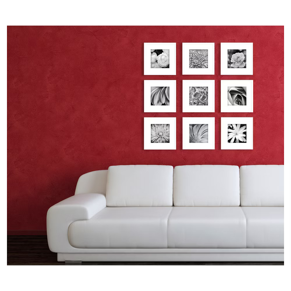 9pk Gallery Perfect Picture Frame White – Gallery Solutions