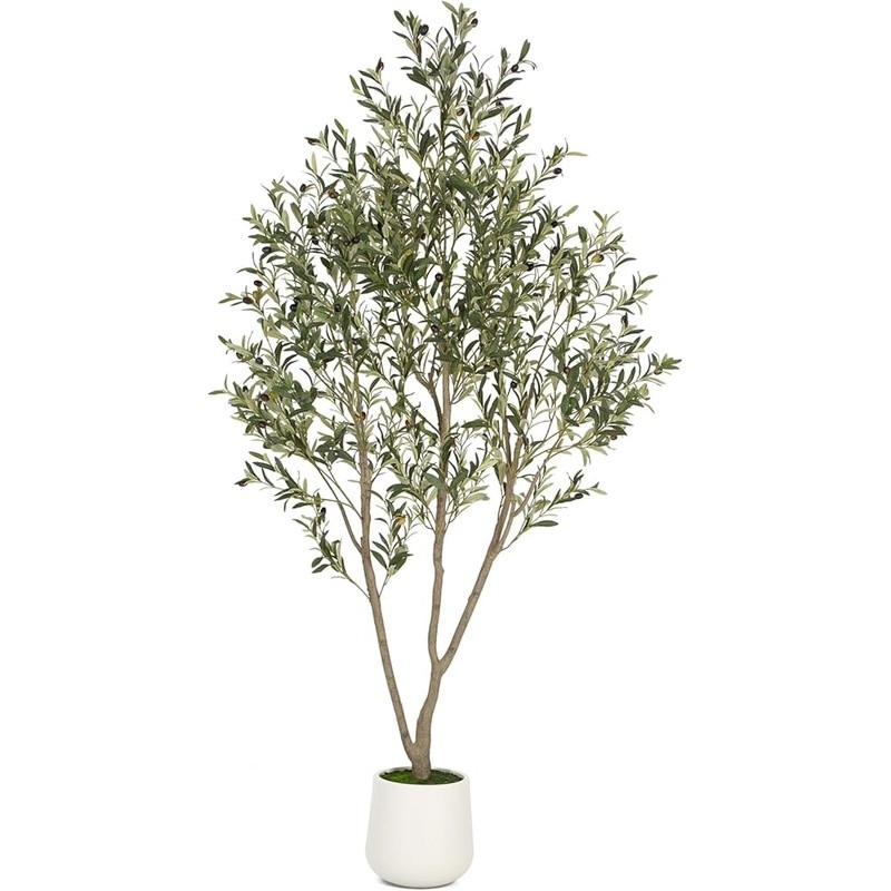 Artificial Olive Tree W/ Planter Indoor Home Decor Easy Care Faux Plant New