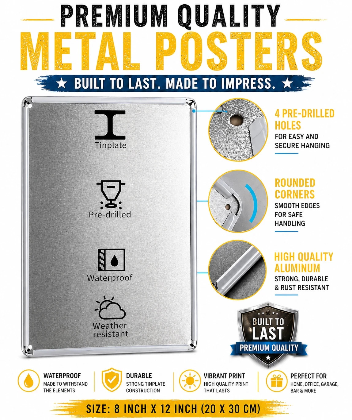 Days of the Pharaoh Metal Poster Sign 20x30cm Retro Amiga Gaming Wall Art